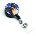 Carolines Treasures Papillon Winter Snowflakes Holiday Retractable Badge Reel LH9300BR